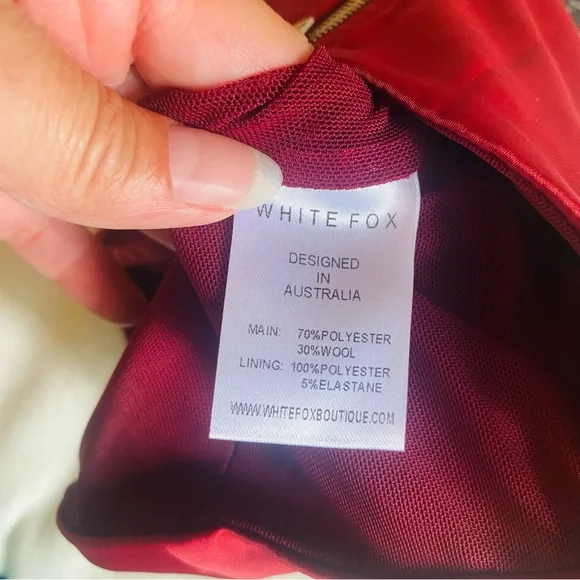 White Fox NWT Pour It Up Bustier Wine - Picture 7 of 8